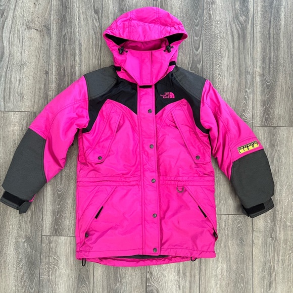 The North Face Jackets & Blazers - The North Face Vintage Insulated Mountain Parka Jacket Pink Black Size Large